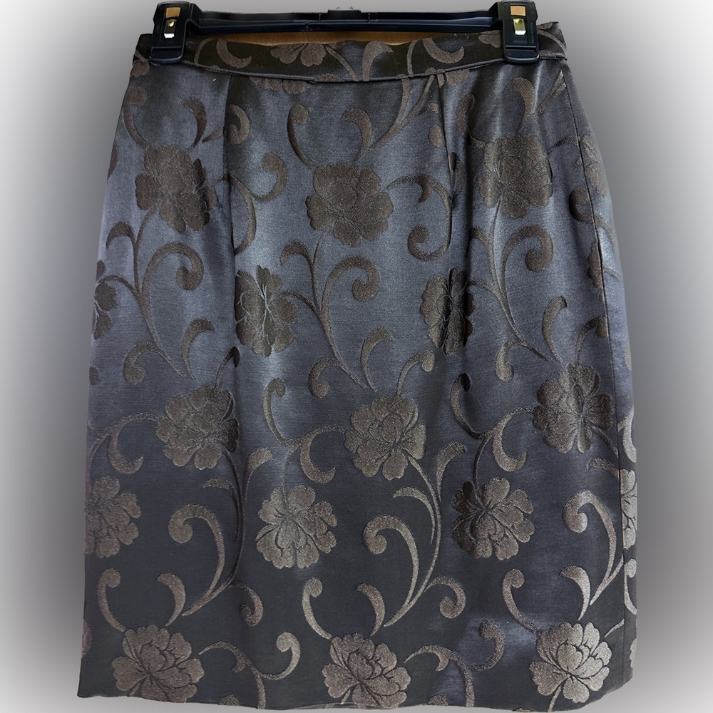 Peggy Jennings beautiful dark brown lined skirt, Small